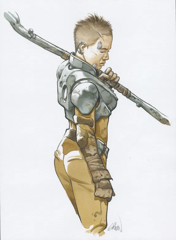 Colored illustration, On Mars, Un Monde nouveau (T.1),  Grun