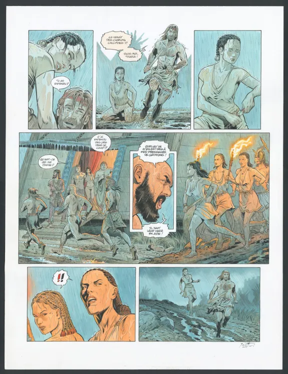Colored original page, Reconquêtes, Le Sang des Scythes (T.3), François Miville-Deschênes