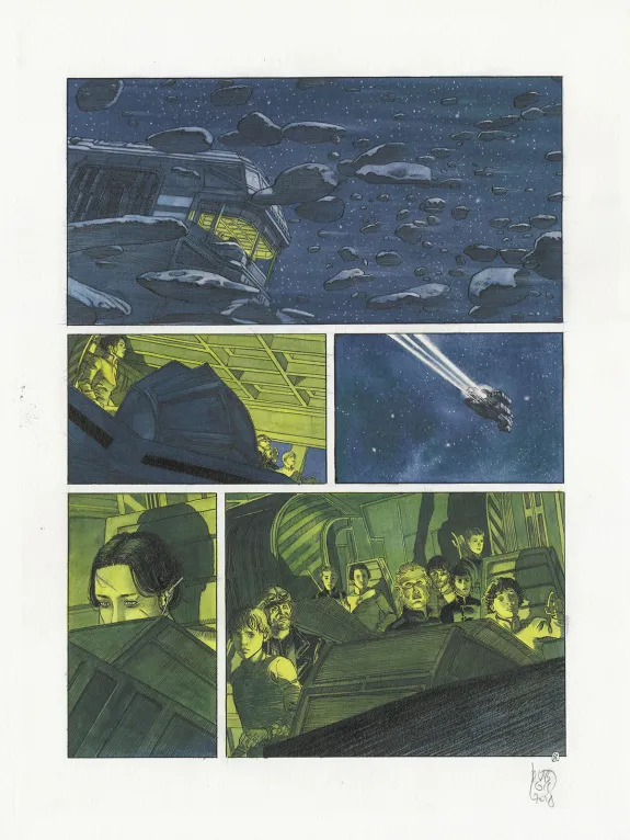 Colored original page, TER, L'Imposteur (T.3), Christophe Dubois