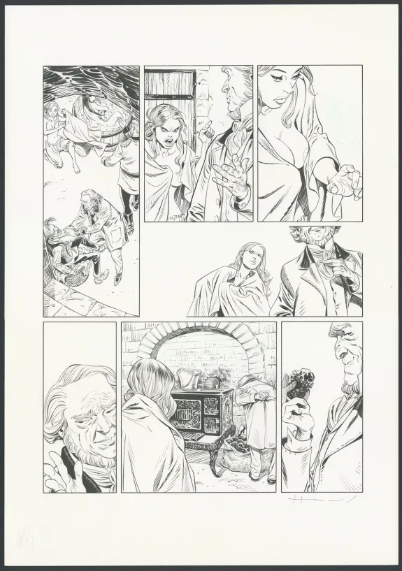 Planche noir et blanc, Shi, Au Commencement était la colère (T.1), Josep Homs