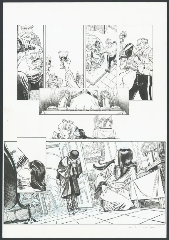 Planche noir et blanc, Shi, Le Roi démon (T.2), Josep Homs