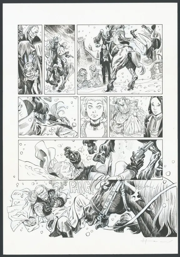 Planche noir et blanc, Shi, Le Roi démon (T.2), Josep Homs