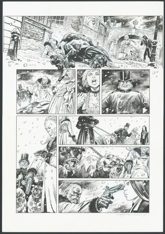 Planche noir et blanc, Shi, Le Roi démon (T.2), Josep Homs