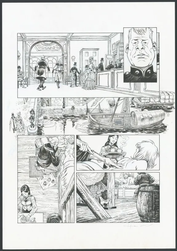 Black and white original page, Shi, Revenge ! (T.3), Josep Homs