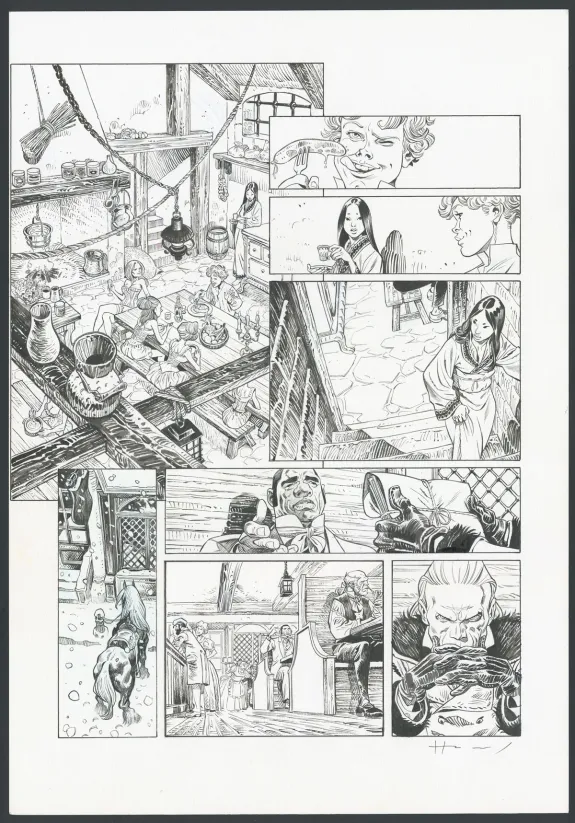 Planche noir et blanc, Shi, Le Roi démon (T.2), Josep Homs