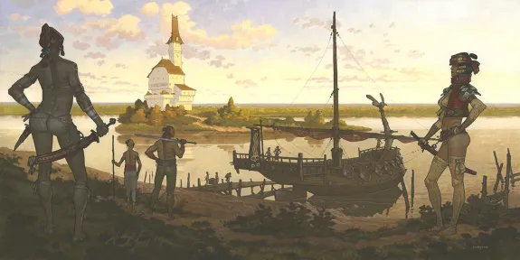 Colored illustration, Didier Cassegrain