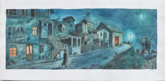 Illustration couleur, Pablo, Apollinaire (T.2), Clément Oubrerie