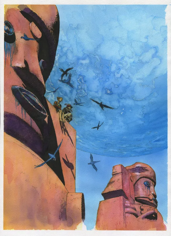 Illustration couleur, TER, L'Étranger (T.1), Christophe Dubois