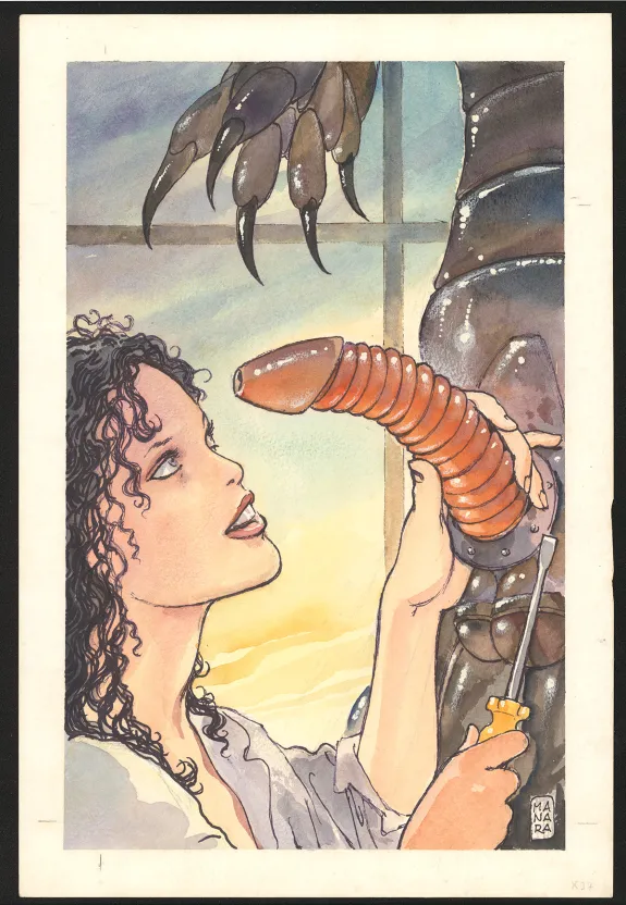 Colored illustration, Milo Manara