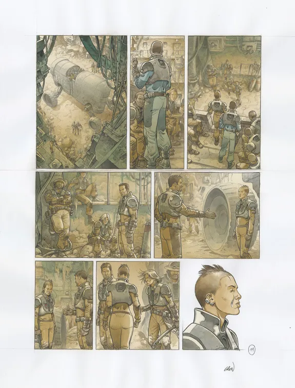 Planche couleur, On Mars, Un Monde nouveau (T.1),  Grun