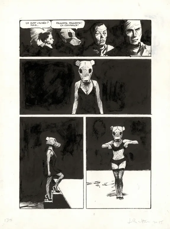 Planche noir et blanc, Le Transperceneige - Snowpiercer, Terminus (T.4), Jean-Marc Rochette