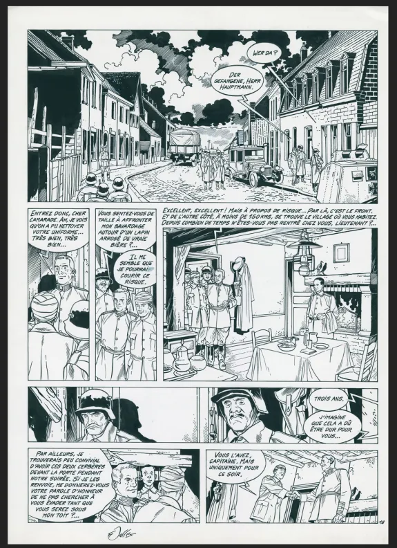 Planche noir et blanc, Les Maîtres de l'orge, Adrien, 1917 (T.3), Francis Vallès