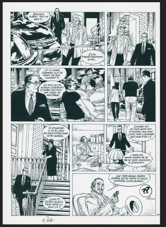 Planche noir et blanc, Les Maîtres de l'orge, Noël, 1932 (T.4), Francis Vallès