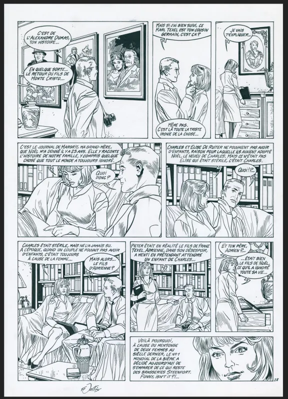Planche noir et blanc, Les Maîtres de l'orge, Jay, 1973 (T.6), Francis Vallès