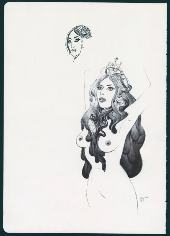 Illustration noir et blanc, Inspire, Viktor Kalvachev