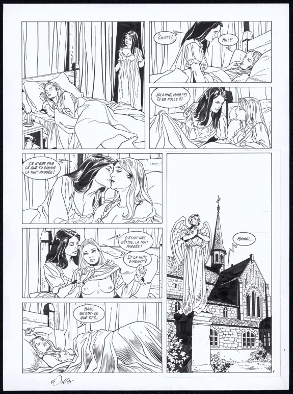 Planche noir et blanc, Rani, Bâtarde (T.1), Francis Vallès