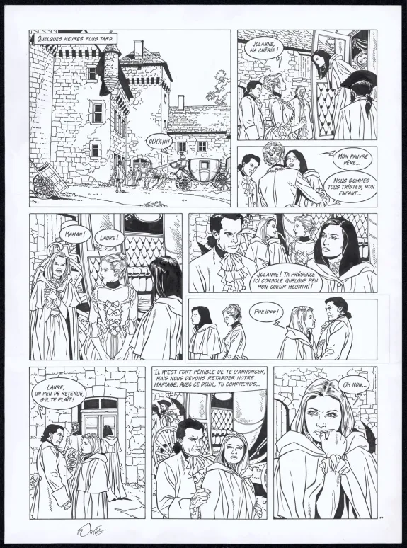 Planche noir et blanc, Rani, Bâtarde (T.1), Francis Vallès