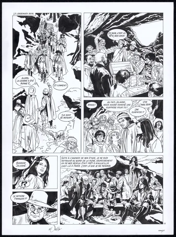 Planche noir et blanc, Rani, Brigande (T.2), Francis Vallès