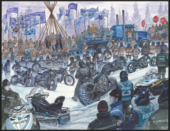 Illustration couleur, Kebek, L'Eternité (T.1), Philippe Gauckler