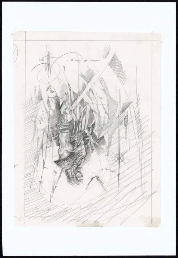 Illustration noir et blanc, Djillali Defali