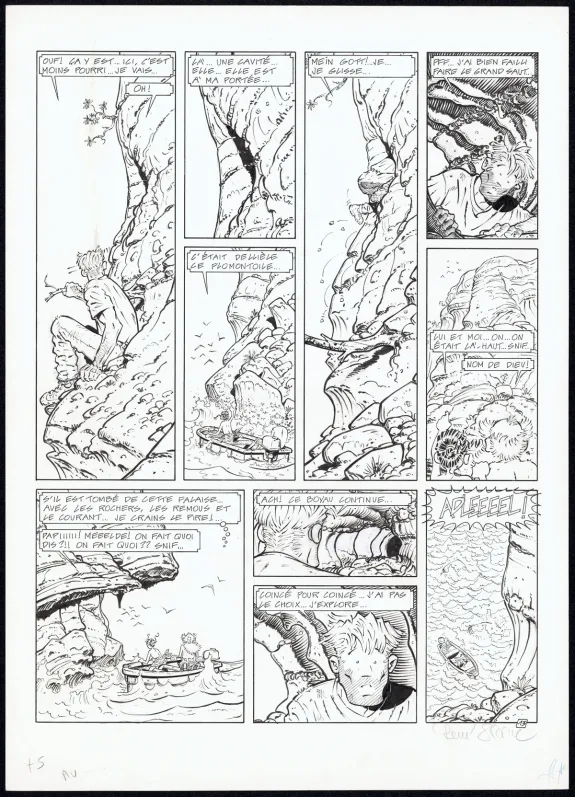 Planche noir et blanc, Adler, Black Bounty (T.5), René Sterne