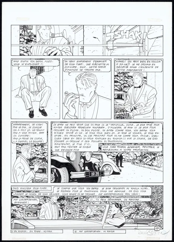 Planche noir et blanc, Adler, Le Repaire du Katana (T.2), René Sterne