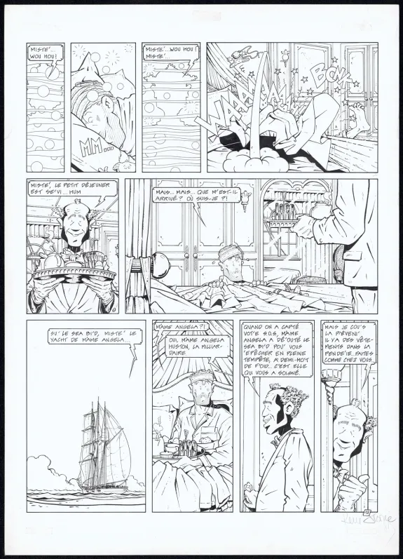 Planche noir et blanc, Adler, Muerte Transit (T.3), René Sterne