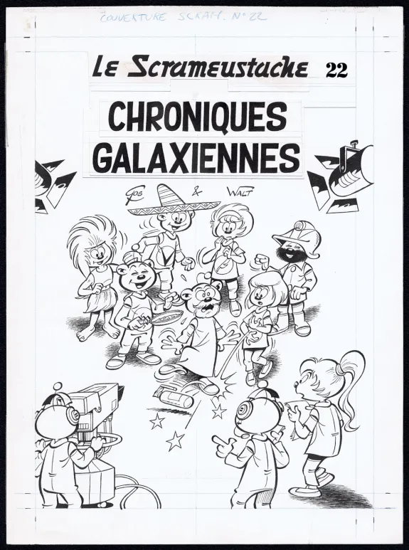 Cover, Le Scrameustache, Chroniques galaxiennes (T.22),  Gos / Walt