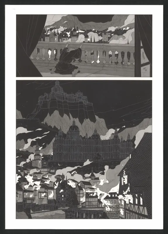 Planche noir et blanc, Les Ogres-Dieux, Demi-Sang (T.2), Bertrand Gatignol
