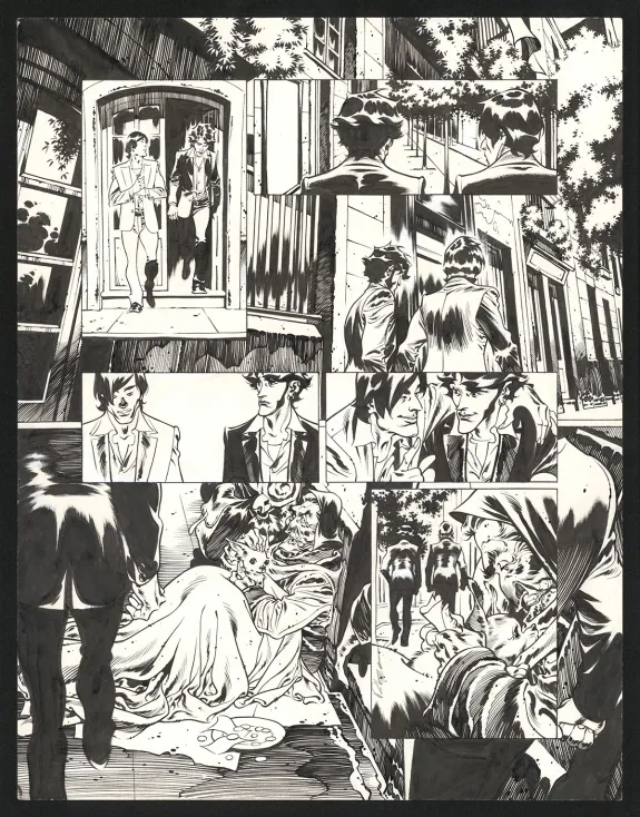 Planche noir et blanc, Jazz Maynard, Live in Barcelona (T.7),  Roger