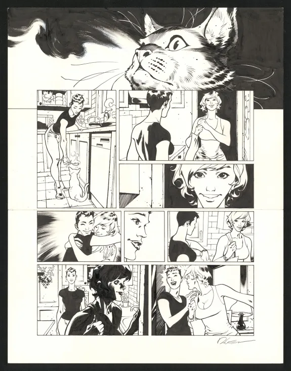 Planche noir et blanc, Jazz Maynard, Live in Barcelona (T.7),  Roger