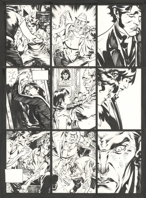 Planche noir et blanc, Jazz Maynard, Live in Barcelona (T.7),  Roger