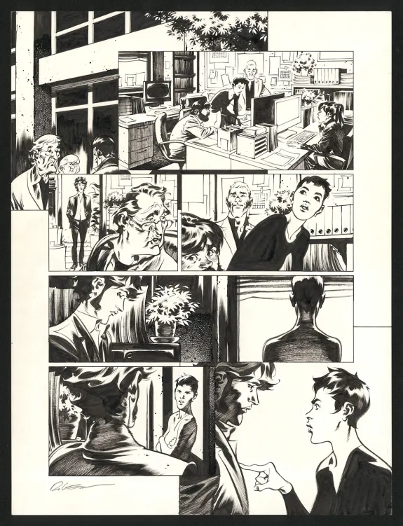 Planche noir et blanc, Jazz Maynard, Live in Barcelona (T.7),  Roger