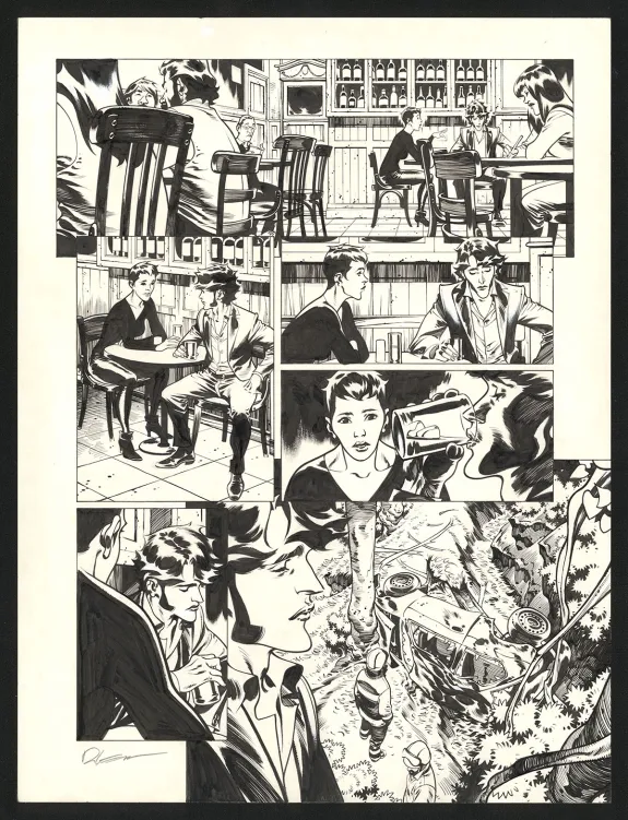 Planche noir et blanc, Jazz Maynard, Live in Barcelona (T.7),  Roger