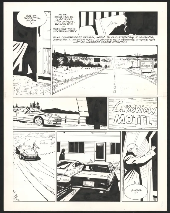 Planche noir et blanc, I.R.$., Le Corrupteur (T.6), Bernard Vrancken