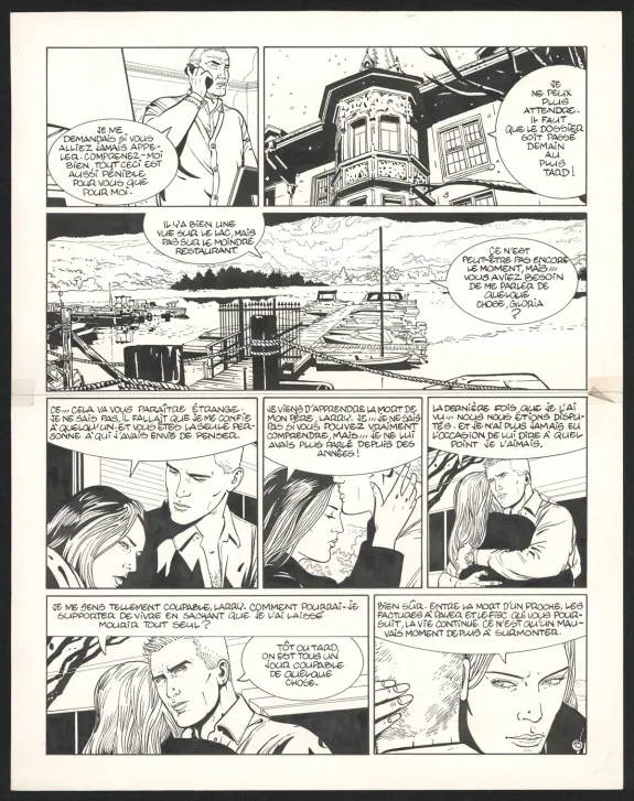 Planche noir et blanc, I.R.$., Le Corrupteur (T.6), Bernard Vrancken