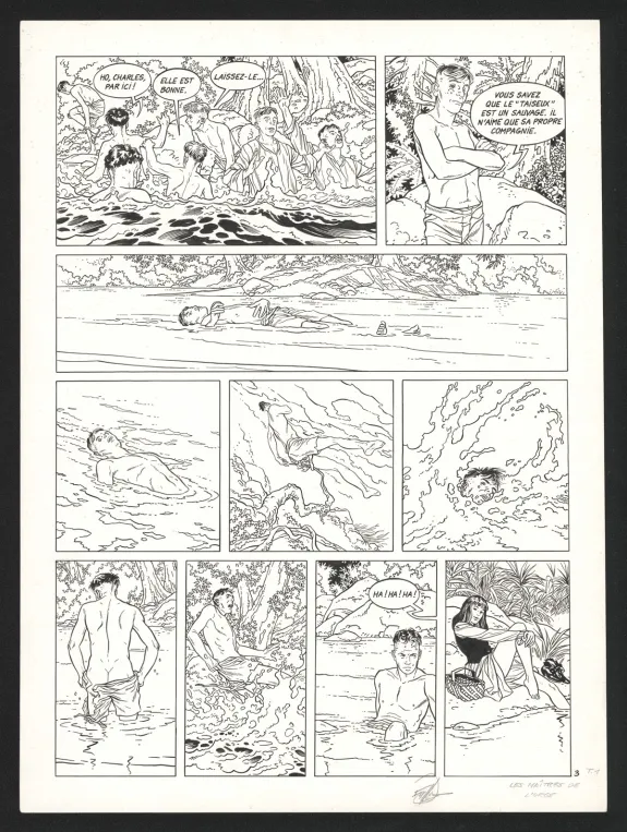 Planche noir et blanc, Les Maîtres de l'orge, Charles, 1854 (T.1), Francis Vallès