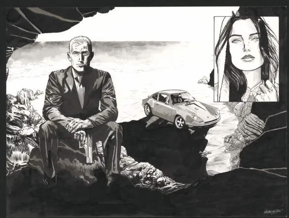 Illustration noir et blanc, I.R.$., Bernard Vrancken