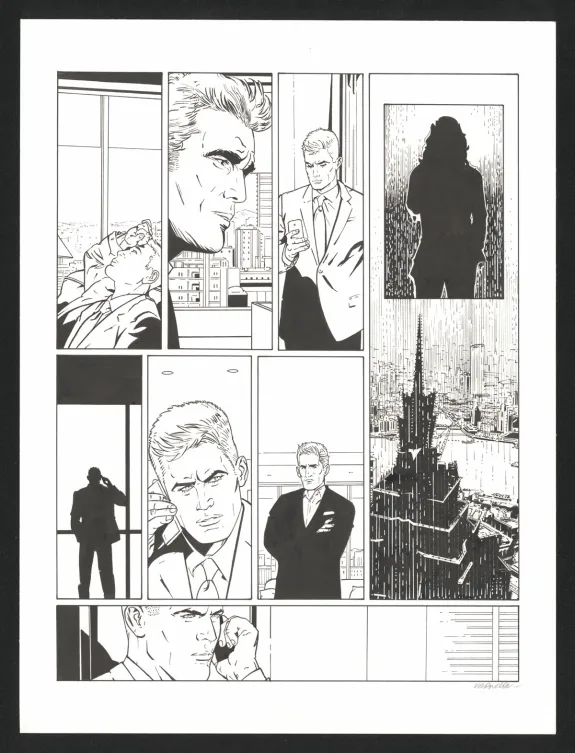 Planche noir et blanc, I.R.$., Larry's paradise (T.17), Bernard Vrancken