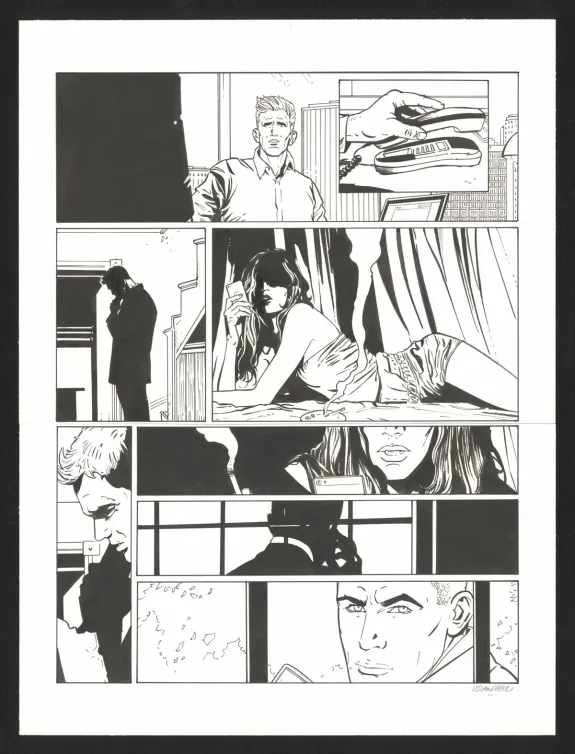 Planche noir et blanc, I.R.$., Larry's paradise (T.17), Bernard Vrancken