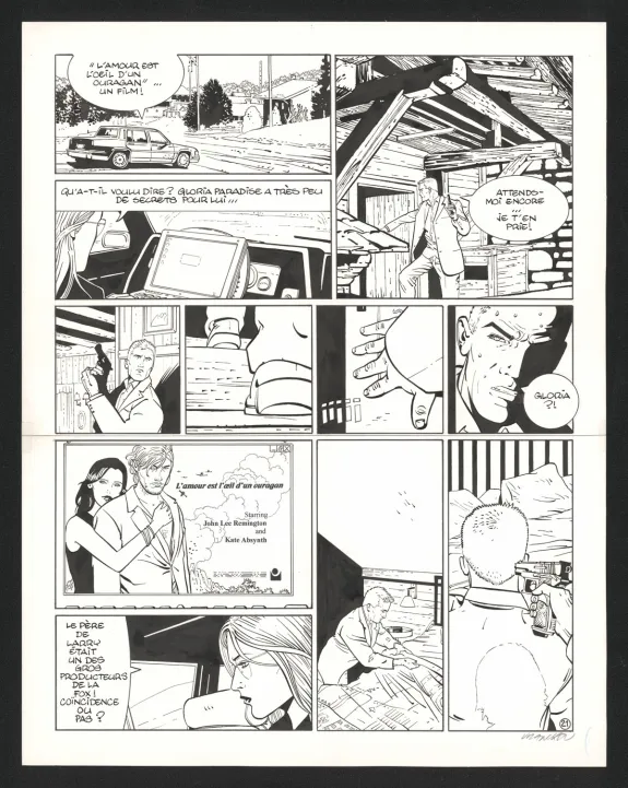 Planche noir et blanc, I.R.$., Le Corrupteur (T.6), Bernard Vrancken