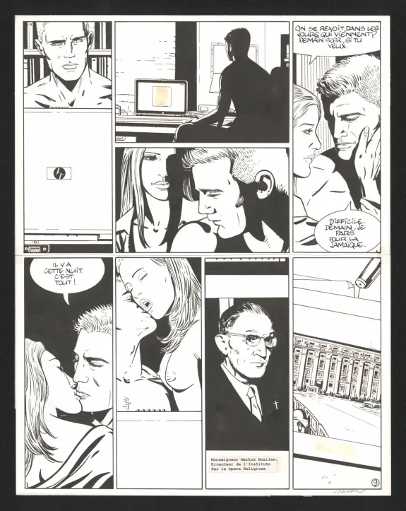 Planche noir et blanc, I.R.$., Silicia Inc. (T.5), Bernard Vrancken