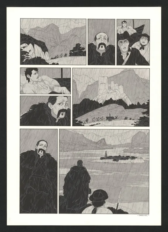 Planche noir et blanc, Les Ogres-Dieux, Le Grand Homme (T.3), Bertrand Gatignol