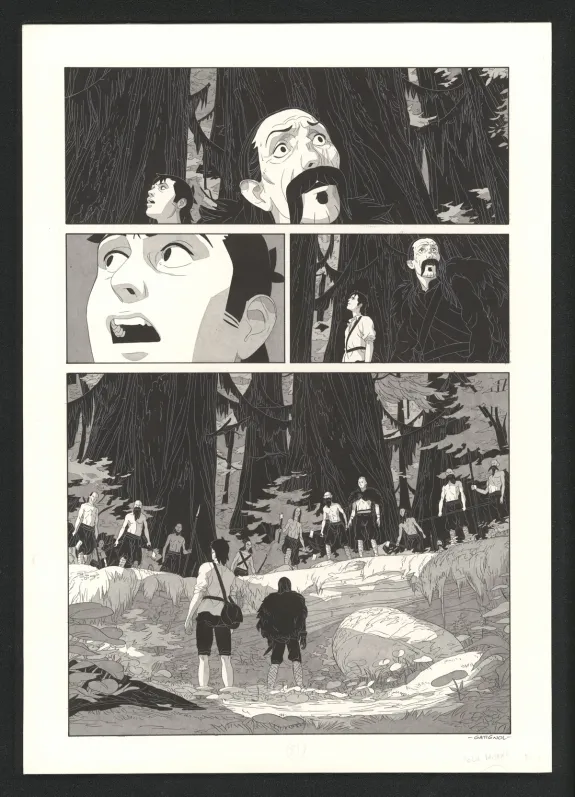Planche noir et blanc, Les Ogres-Dieux, Le Grand Homme (T.3), Bertrand Gatignol