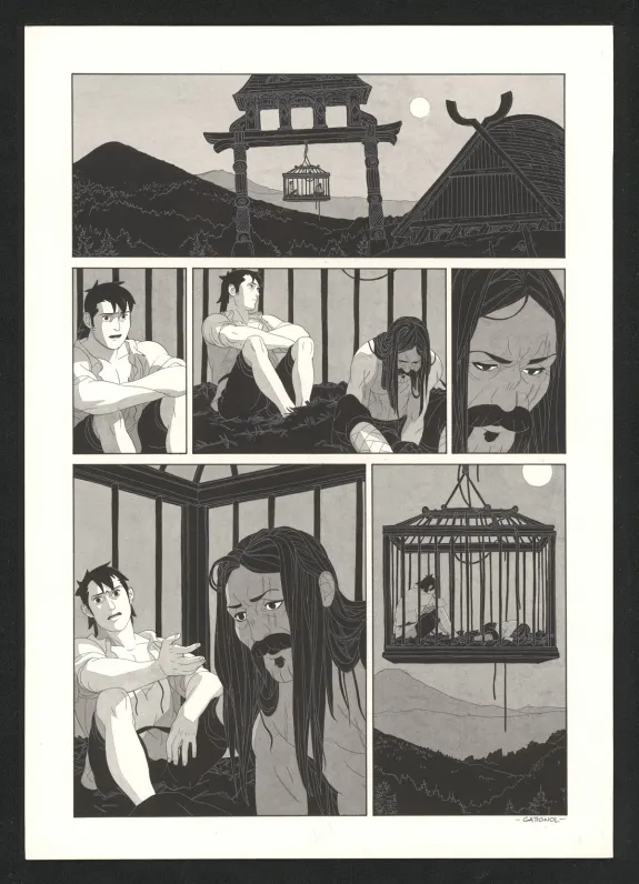 Planche noir et blanc, Les Ogres-Dieux, Le Grand Homme (T.3), Bertrand Gatignol