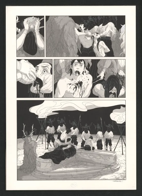 Planche noir et blanc, Les Ogres-Dieux, Le Grand Homme (T.3), Bertrand Gatignol