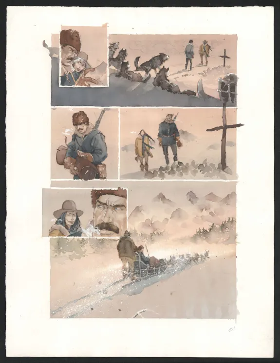 Planche couleur, Le Chemin du couchant, Marqué par le diable (T.2), Sergio Tisselli