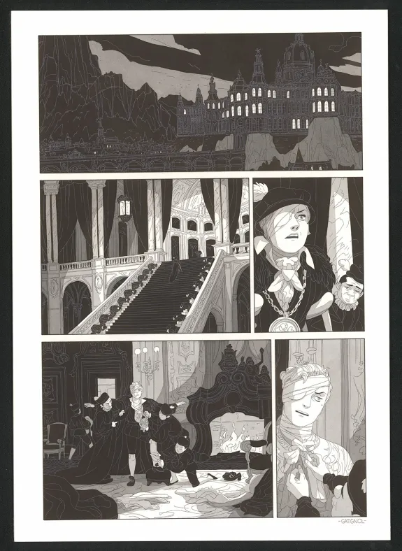 Planche noir et blanc, Les Ogres-Dieux, Demi-Sang (T.2), Bertrand Gatignol