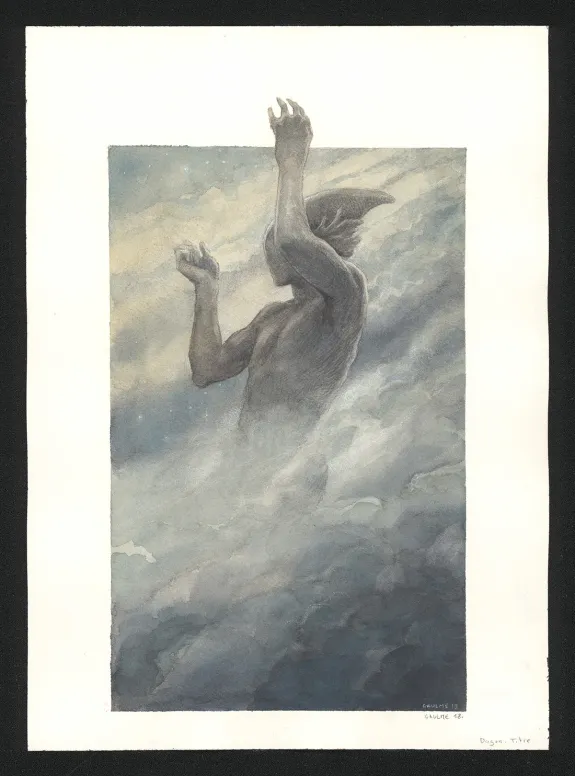 Illustration couleur, Les Carnets Lovecraft, Dagon, Armel Gaulme