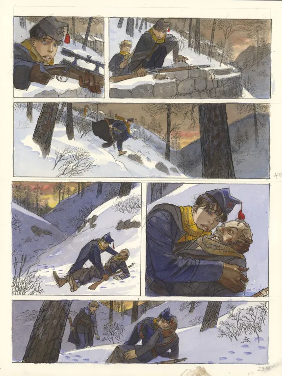 Planche couleur, Mattéo, Cinquième époque (septembre 1936 - janvier 1939) (T.5), Jean-Pierre Gibrat
